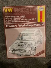 Haynes VW Rabbit Jetta Scirocco Pick-Up Workshop Manual 1974-1985