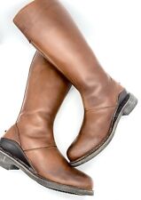 Hunter ‘Hamilton’ Brown Leather Womens Boots Side Zip UK 7 EU 41 W23408