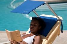 Sun lounger shade - UV50 Portable Foldable Beach Sunshade for face - Cushnshade