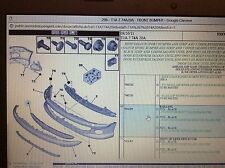 Peugeot 206 GTI XSI Dturbo Front bumper Lower Grille Grill 7414P1 9630680777 