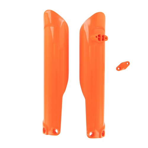 Orange fork guards for - guards, ktm