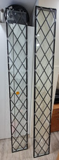 Glass Diamond double glazed leaded lead window x2 (H) 208.5cm (w) 27cm (D) 2.4cm