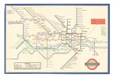 Original Map "Railway Map. No. 2. 1934." (London Tube Map) Henry C. Beck
