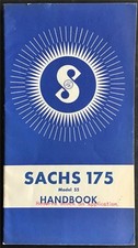 SACHS 175 MODEL 55 Motorcycle Engine Handbook NOV 1955 #346.2E-11.55.2