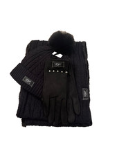 UGG  Black Infinity, Scarf, Set￼NWT