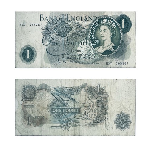 1960 british banknote - british,