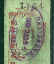 GB TAFF VALE RAILWAY Parcel Stamp TVR Rare *1s/1d* Pontypridd 1921 Used SILVER85