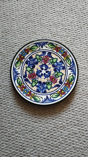 Hand painted spanish plate - painted,