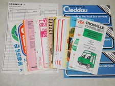 28 x MISC BUS & COACH TIMETABLES GUIDES etc WALES AREA ALL DIFFERENT