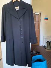 Exceptional 1940's Ladies Black Wool Coat Size SML/M in great condition