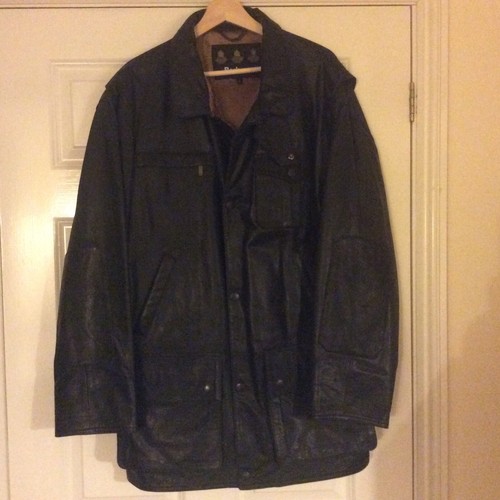 Barbour bushman leather jacket - barbour,