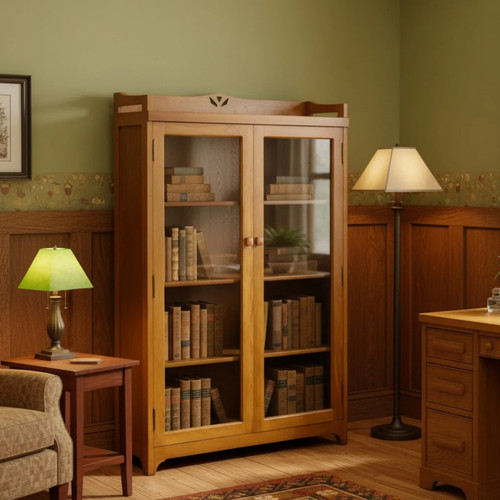 Mission bookcase curio - mission,
