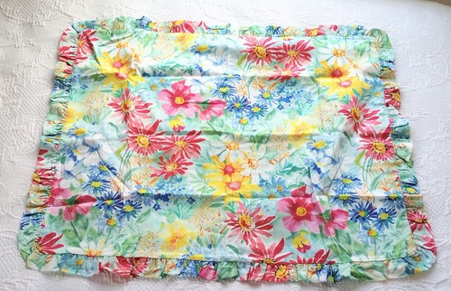 Cotton pair floral - cotton, ruffled