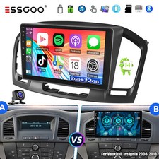 Carplay Android 14 Car Stereo Radio GPS Sat Nav For Vauxhall Insignia 2008-2013