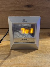 Phillips AJ 3230 Elegant Alarm Clock Radio Silver Used With Few Scratches...