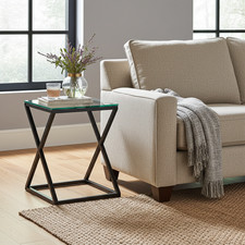 Side Lamp Table Monza Glass