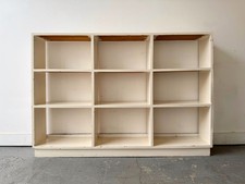 Vintage Open Bookcase Painted White