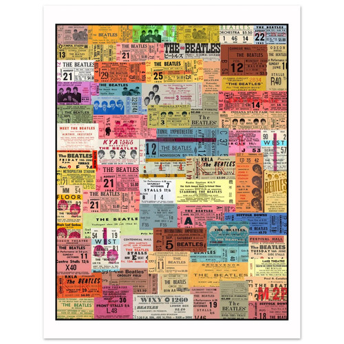 The beatles concert ticket - the,