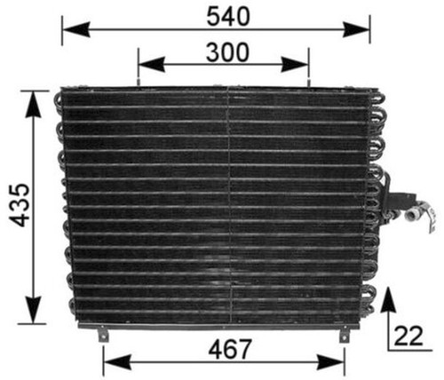 Mahle condenser - a/c,