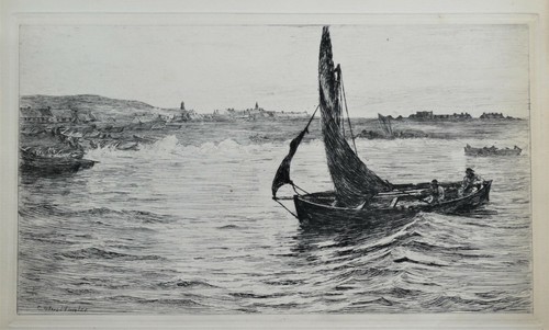 Fishing boats landing - landing,, colin