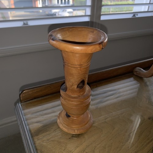 Vintage wooden hand turned - wooden,