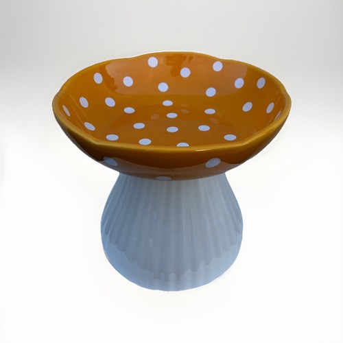 Ceramic cat dog - , bowl