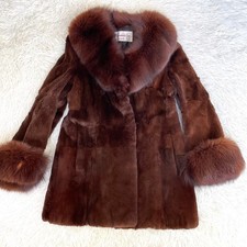 NAKAMURA FUR Coat Brown Real