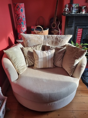 Dfs cuddler chair swivel base - swivel,