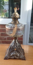 Art Nouveau antique oil lamp