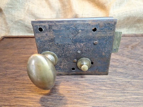 Antique rim lock - rim, &