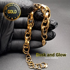 18ct Gold Over Steel Belcher