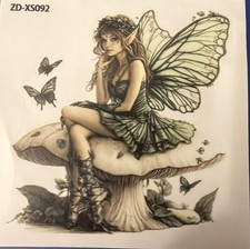Woodland fairy sprite sitting - fairy,,