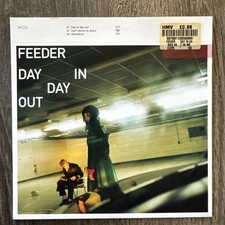FEEDER Day In Day Out ECHO 1999 ORIGINAL UK 1ST WHITE VINYL 7" PRESSING ecs75