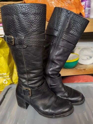Clarks knee high - knee, leather