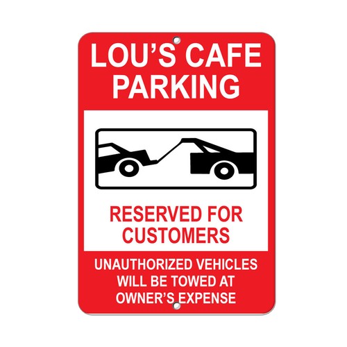 Vertical metal sign multiple - metal,