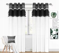 PAIR READY-MADE NET CURTAINS