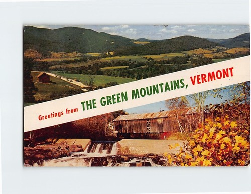 Postcard green mountains - postcard,