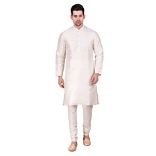 Men's Indian  Dupin Silk Kurta