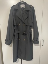 Katch Me Women's Trench Coat In Grey Colour Size L Never Worn Mid Length
