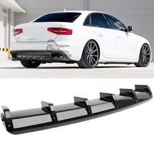 For Audi A4 A5 A6 A7 Rear Bumper Diffuser Splitter Spoiler Shark Fins Body Kit