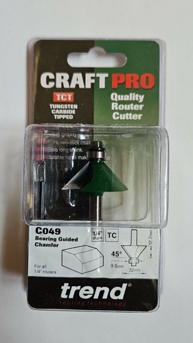 Trend chamfer router bit - chamfer,
