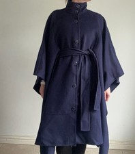 TED BAKER COAT NAVY CAPE