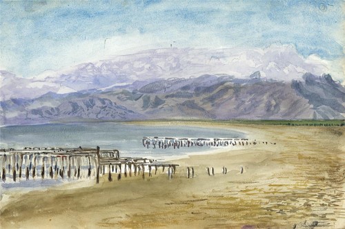 Coastal mountain scene - coastal,