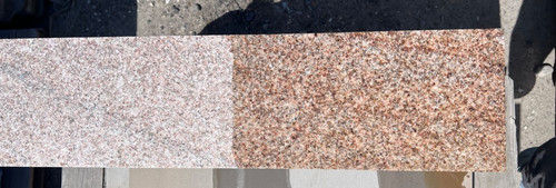 Granite plank paving - paving,, rust