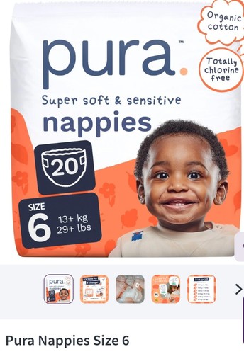 Pura nappies size 13kg box - 13kg,