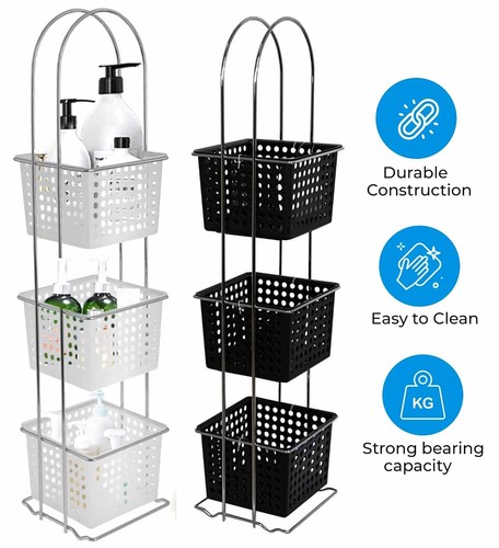 Tier plastic shower caddy - 3,