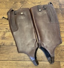 Dublin Valley Chaos Adults Brown Lined Leather Extra Large Gaiters New In Bag