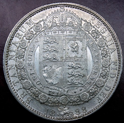 1888 queen victoria - victoria, half