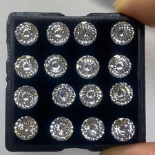 0.5-5ct Round Brilliant Moissanite Loose Stone D VVS1 Gemstone for DIY Ring