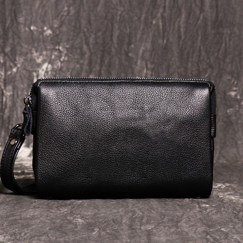 Men leather wristlet wallet - leather,